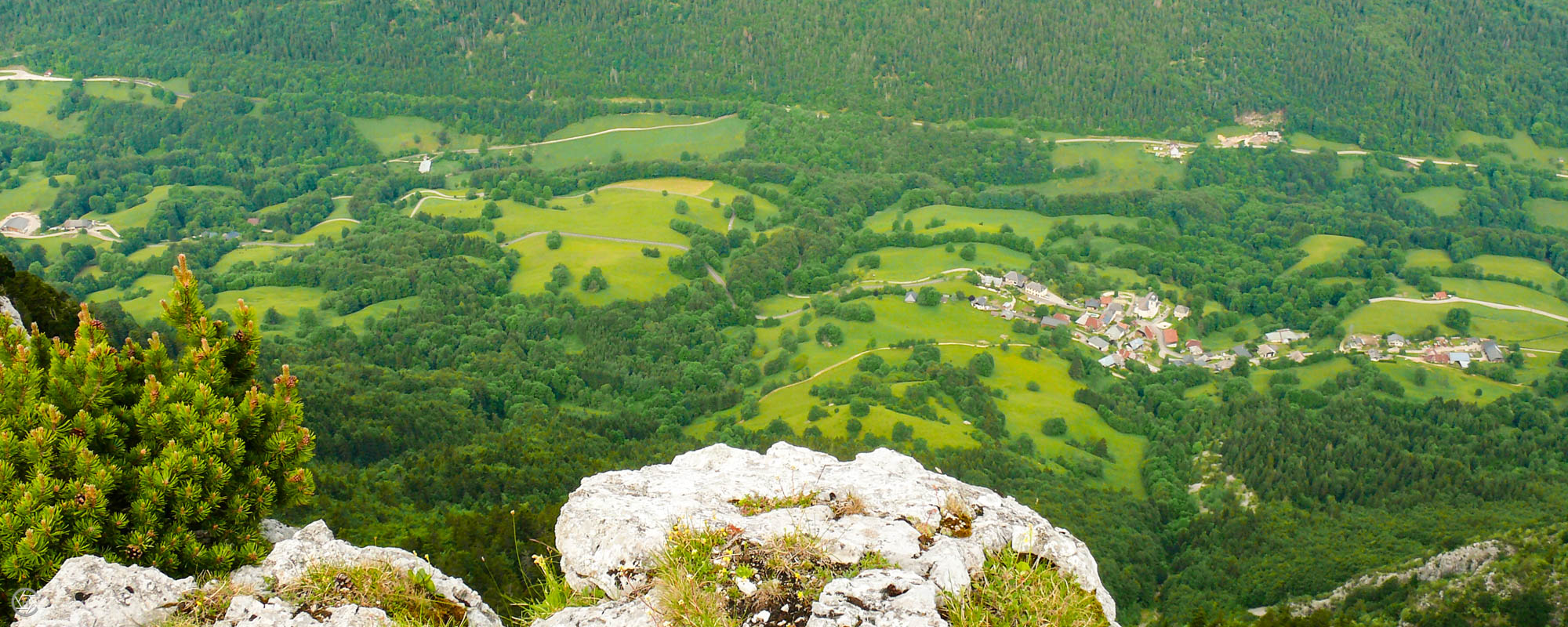 Vue sur le Chef Lieu d'Aillon le Vieux